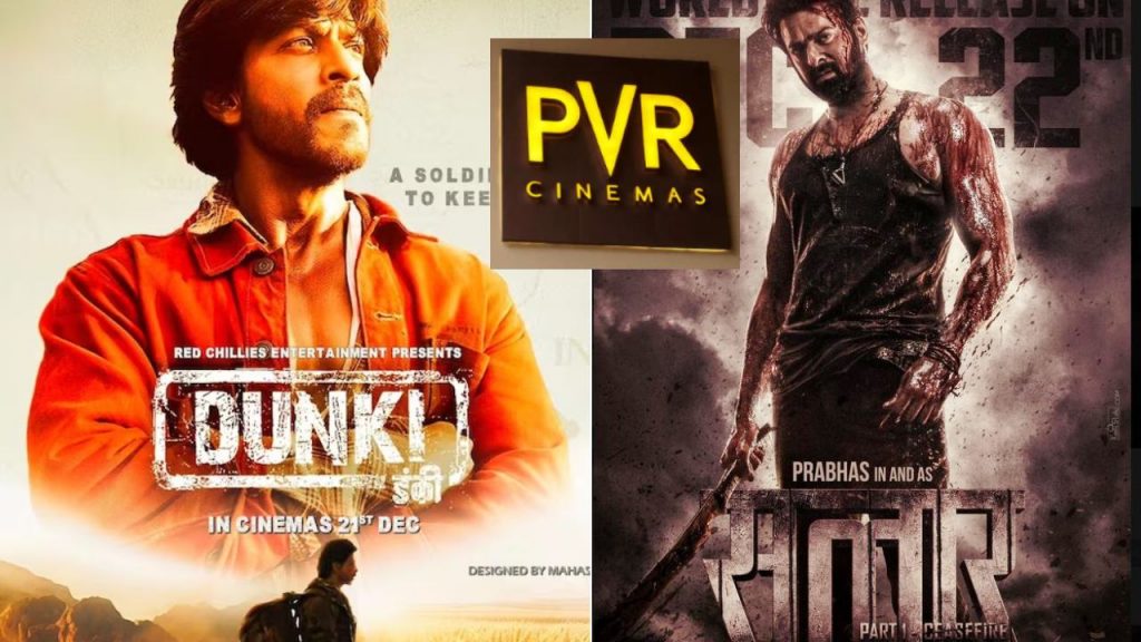 Salaar Vs Dunki war in Theaters PVR not giving Screens to Slaar in North Issue goes Viral