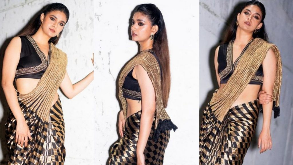 Keerti Suresh Dashing Look Saree Photoshoot