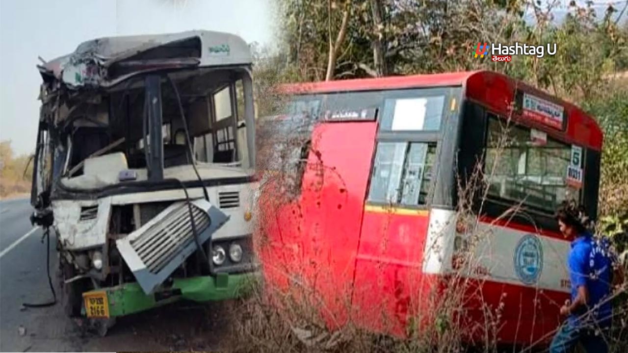 Medaram Bus Accident : మేడారం జాతర ప్రారంభం..వరుసగా ఆర్టీసీ బస్సుల ప్రమాదం