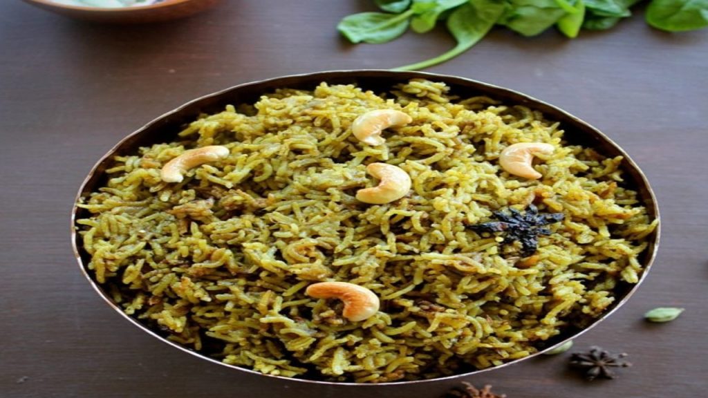 palak biryani recipe