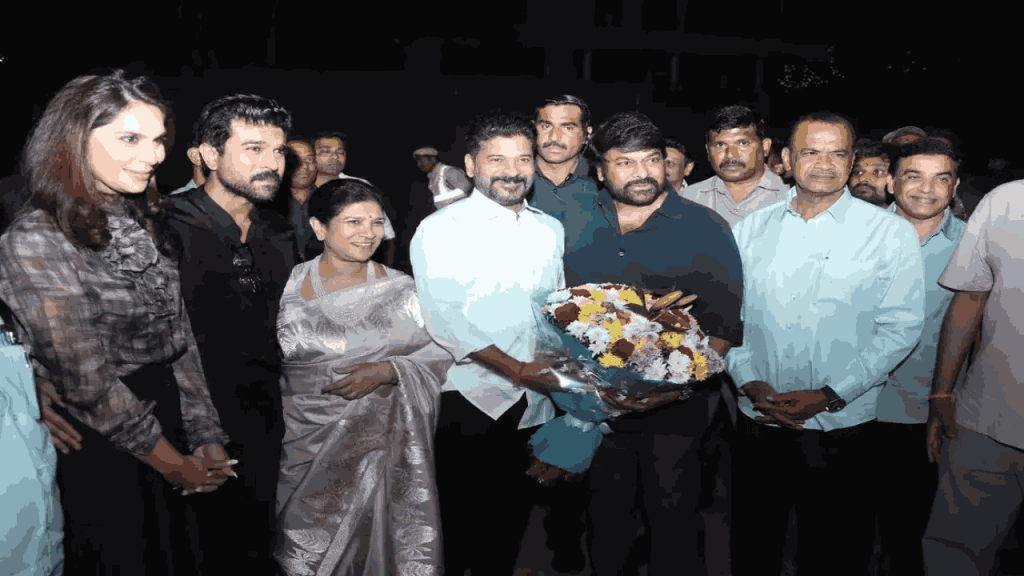 CM Revanth Reddy With Chiranjeevi