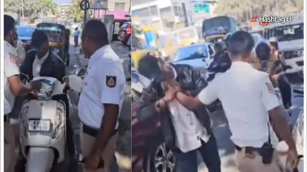 Man Bites Traffic Police Fi