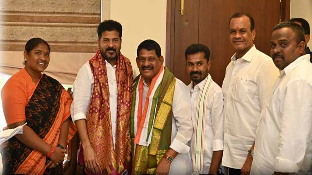 Nirmal district BRS leader Vithal Reddy joined the Congress