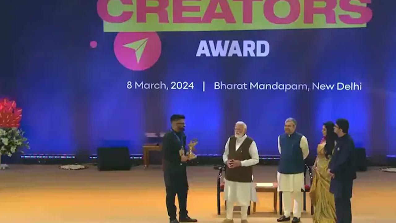 National Creators Award: నేషనల్ క్రియేటర్స్ అవార్డులను అందజేసిన ప్రధాని మోడీ