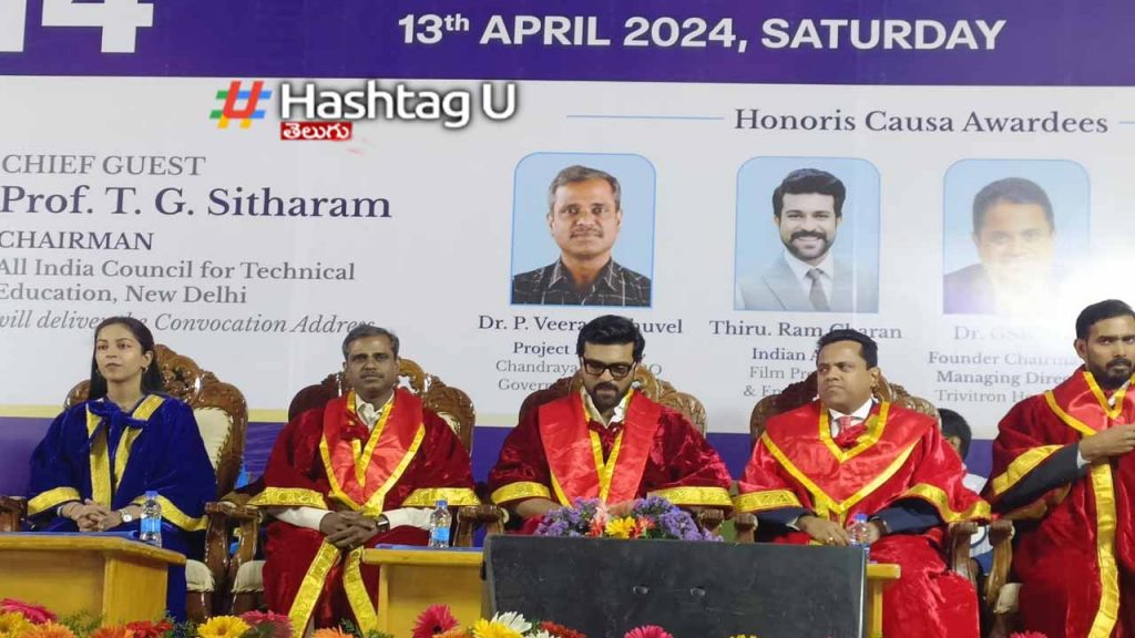 Hero Ram Charan awarded 'Honorary Doctorate'