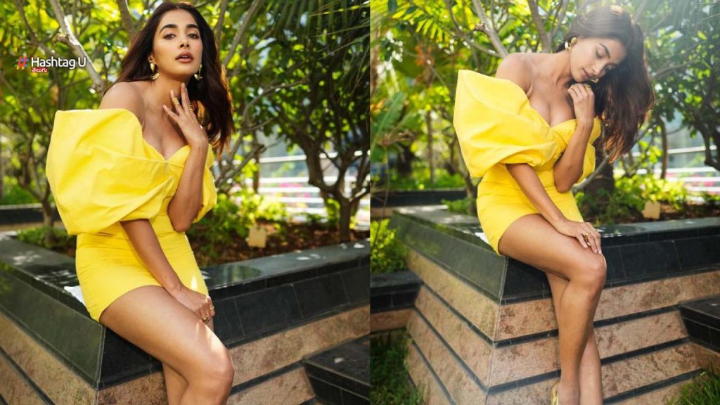 Pooja Hegde Never Disappoint Latest Yellow Dress Photoshoot