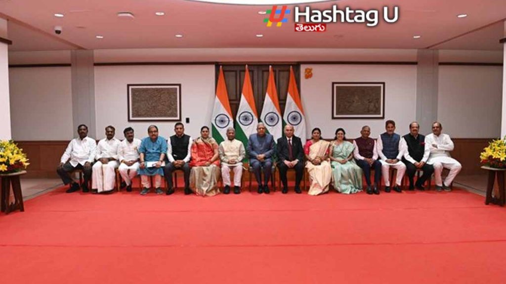 Vice-President Jagdeep Dhankhar administers oath to newly elected Rajya Sabha members