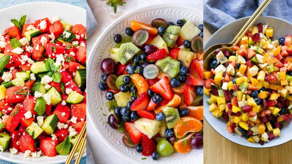 Making Different types of Summer Fruit Salads