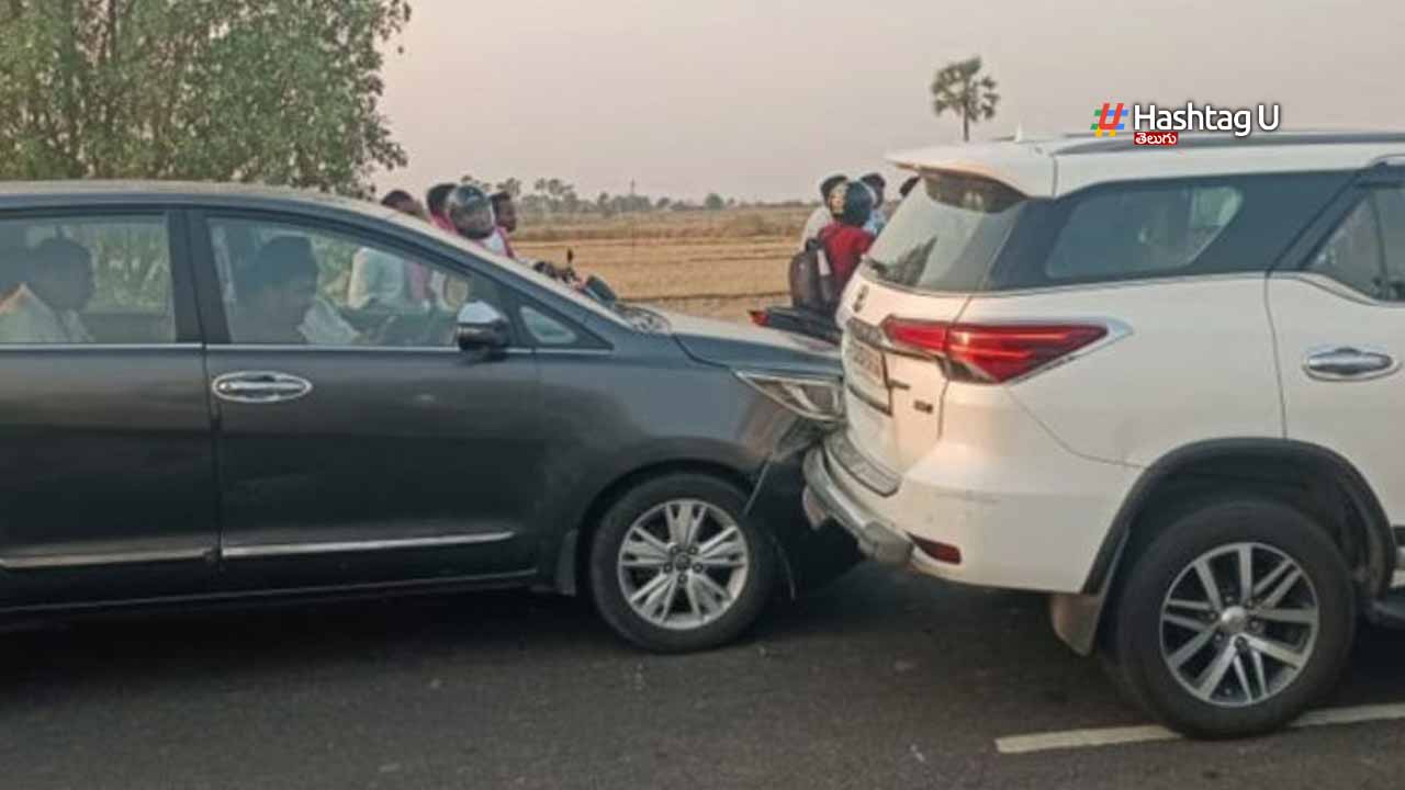 Accident in KCR’s Convoy : కేసీఆర్ కాన్వాయ్‌లో ప్రమాదం..