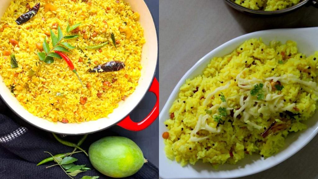 How to prepare Summer Special Mamidikaya Pulihara Mango Rice