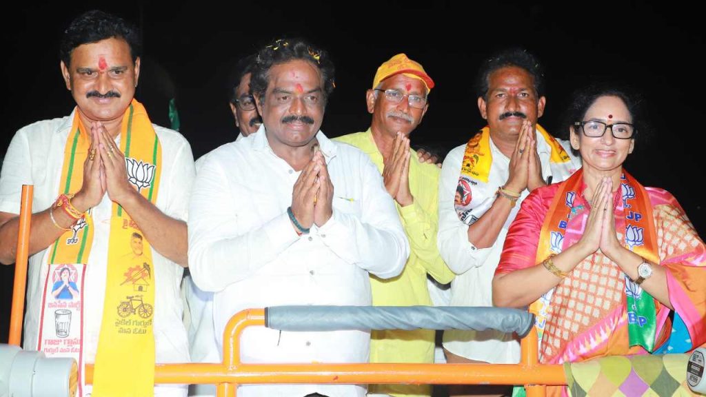 Prabhas Aunt Shyamala Devi Participated in Election Campaign