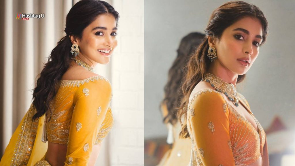 Pooja Hegde Beautifull Looks At Ananth Radhika Marriage
