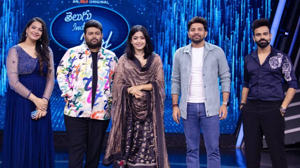 Rashmika Shining In Aha Telugu Indian Idol Show Photos Goes Viral On Social Media