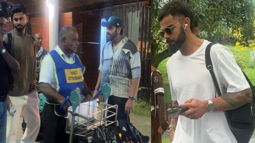 Rohit And Co Arrived In Colombo