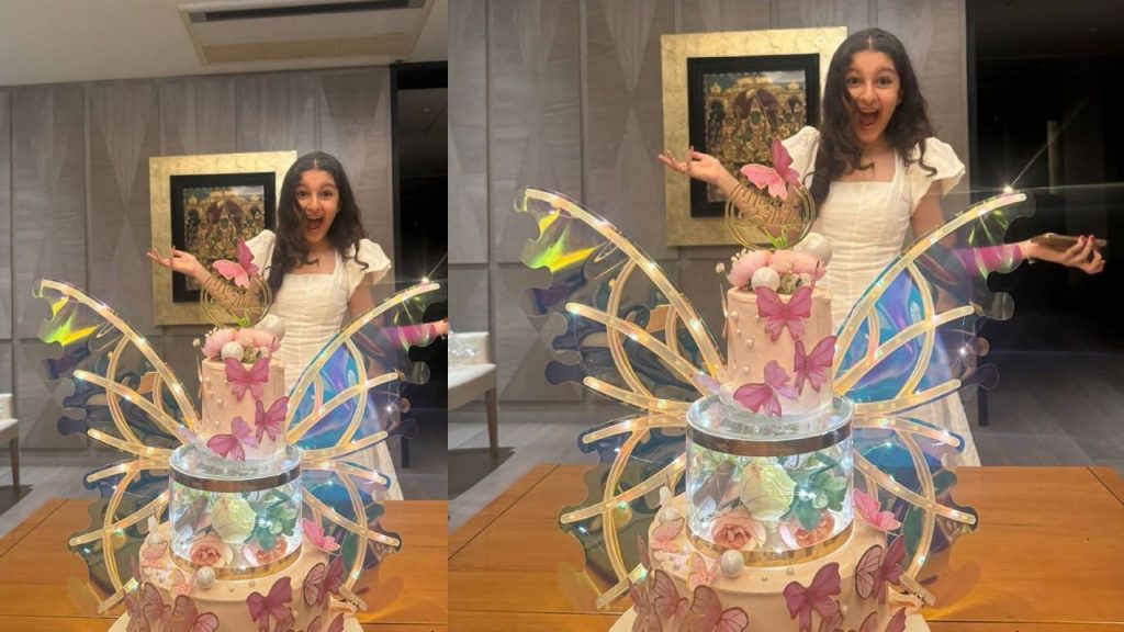 Sitara Ghattamaneni Birthday Namrata Shirodkar Shares Sitara Photo with Cake