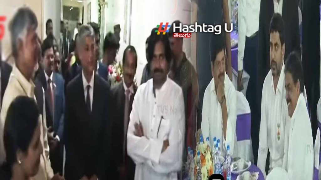 Chandrababu, Pawan and Sharmila attended the At Home programme