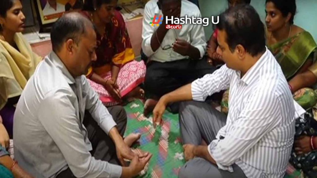 KTR visited Anirudh family members