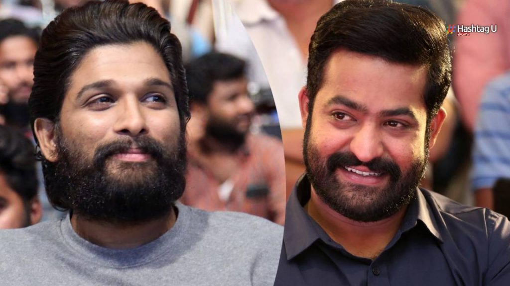 Ntr And Allu Arjun Sharing Stage For A Small Movie Event