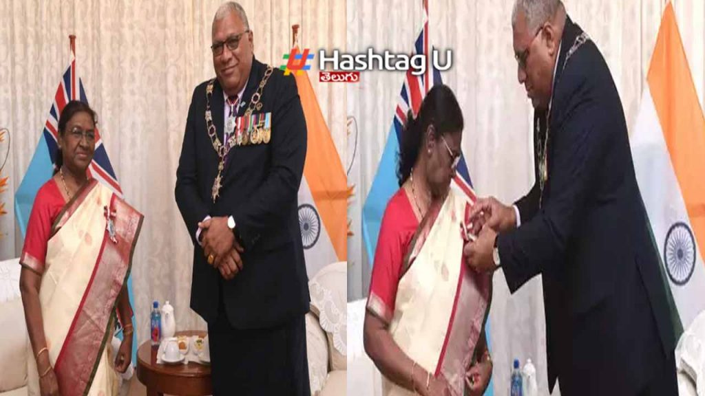 President of India Murmu received Fiji's highest civilian award