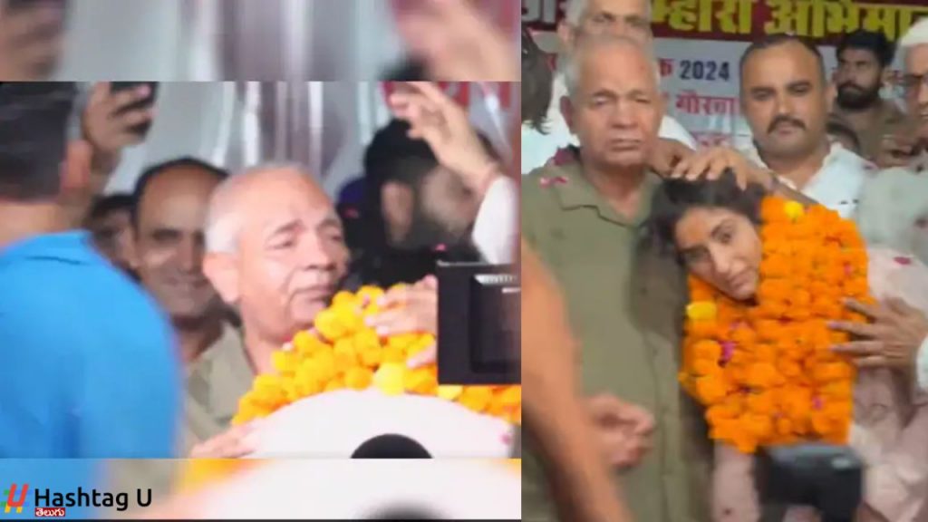 Vinesh Phogat Met Mahavir Singh Phogat