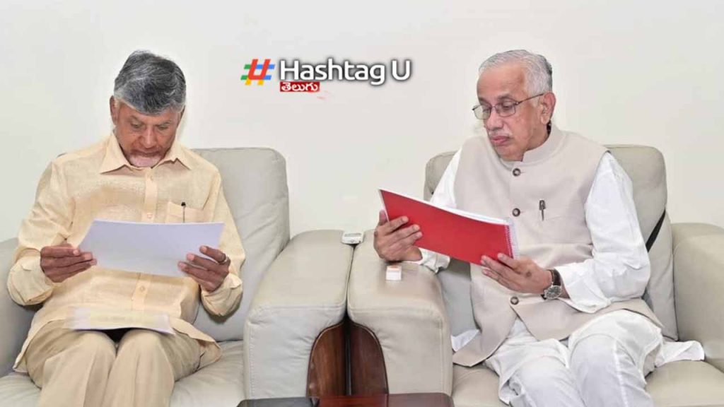 CM Chandrababu meet with Governor Abdul Nazir