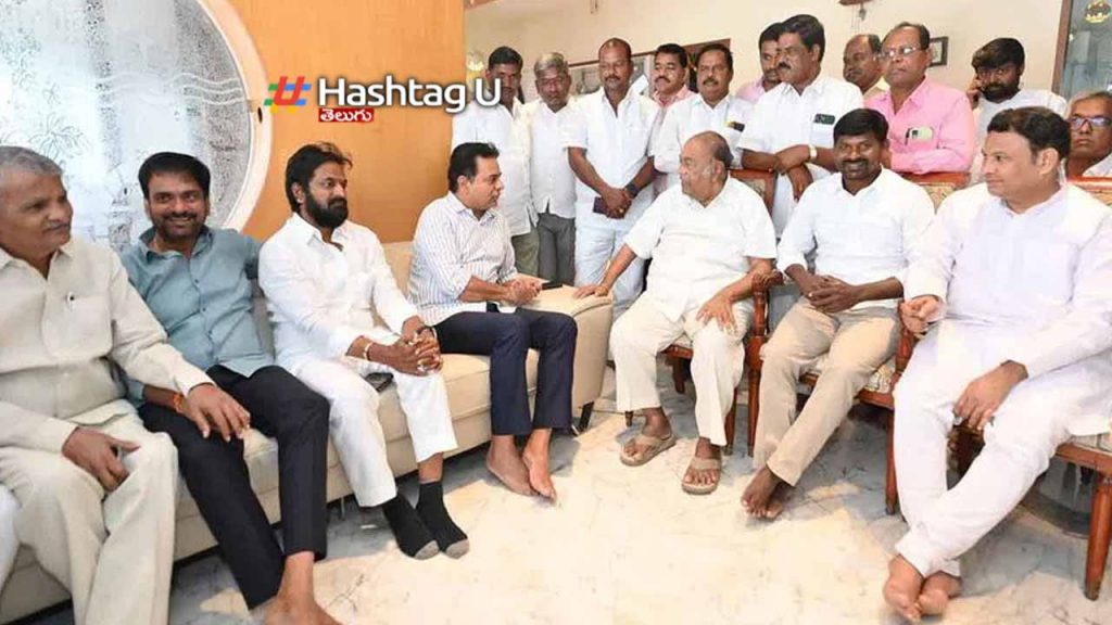 KTR Meets Senior BRS Leader Nagam Janardhan Reddy