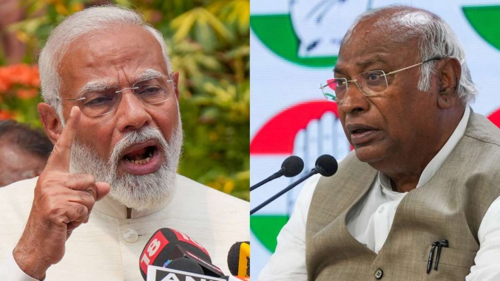 Modi Dials Kharge