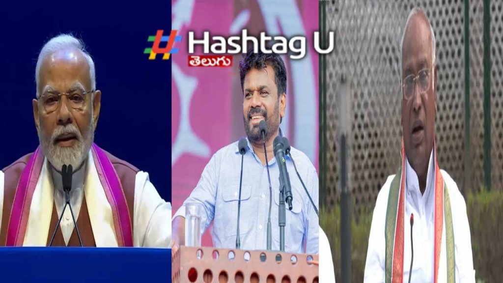 PM Modi and Mallikarjun Kharge congratulate the new President of Sri Lanka