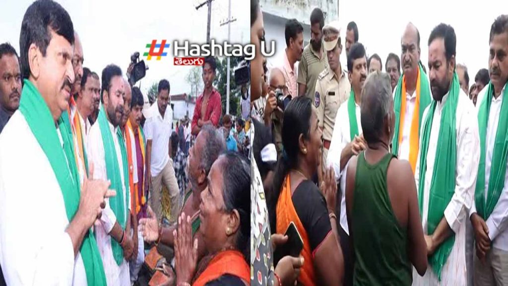 Union Minister Kishan Reddy visit to the flood affected areas