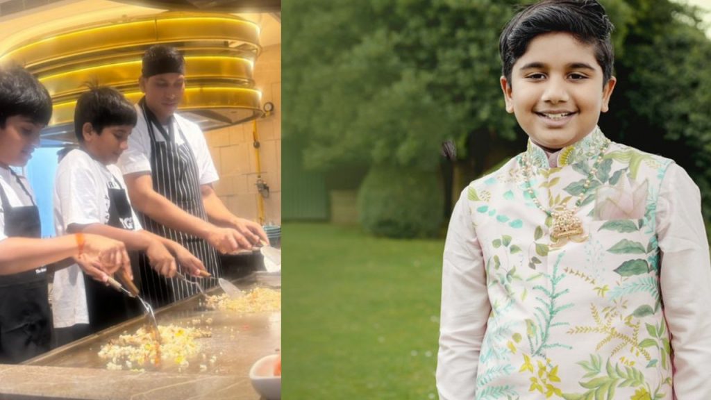 Allu Ayaan Turned as Chef Photo shared by Allu Sneha Reddy