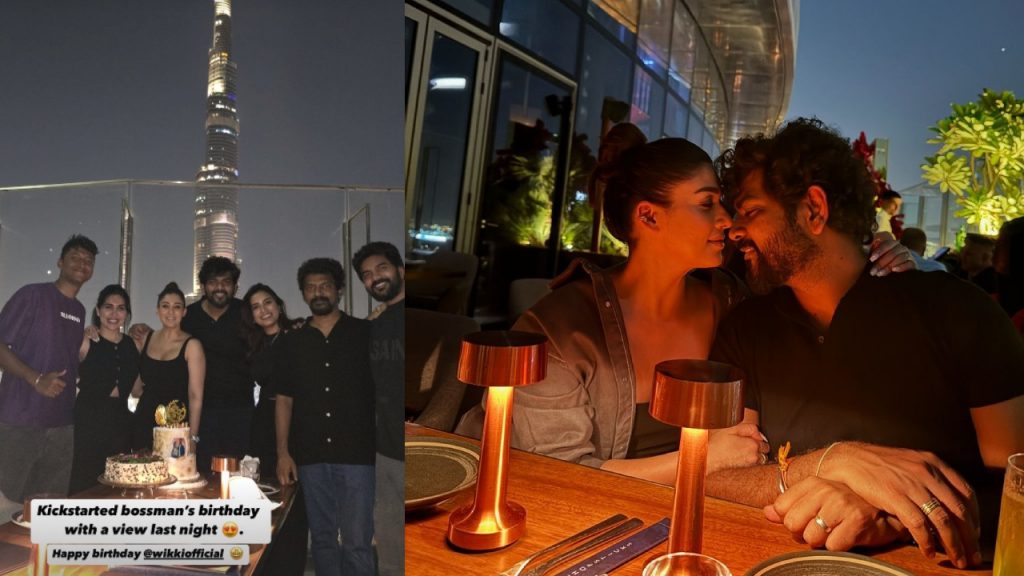 Nayanthara Celebrated her Husband Vignesh Shivan Birth Day at Dubai