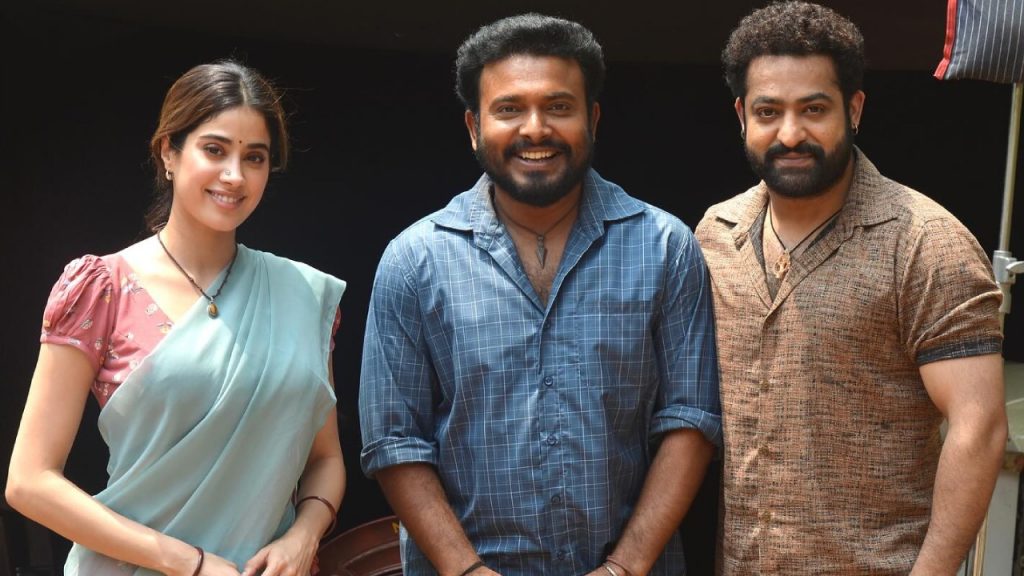 Getup Srinu Shares Photos with NTR janhvi Kapoor and post on Devara Movie