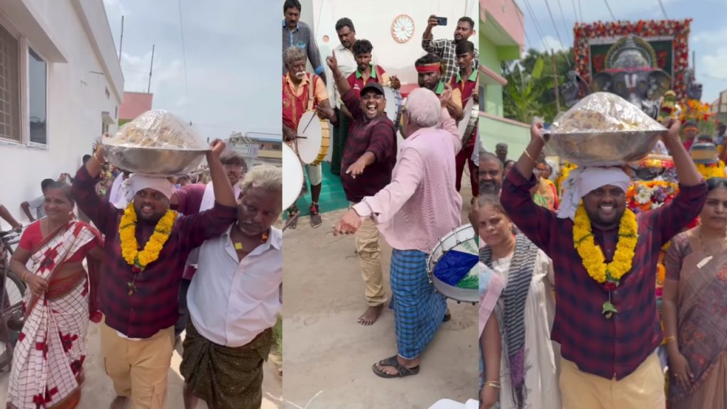 Bigg Boss Fame Youtuber Tasty Teja Wins Laddu at Vinayaka Uthsavalu