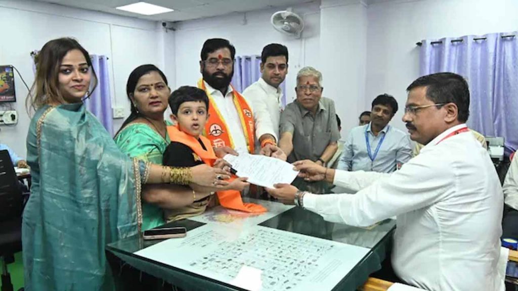 Maharashtra elections.. CM Eknath Shinde nomination filed