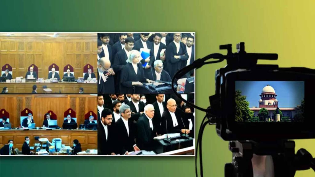 Arrangements will be made to telecast all the cases live in the Supreme Court
