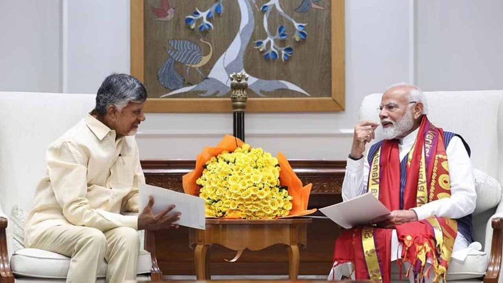 CM Chandrababu meet PM Modi