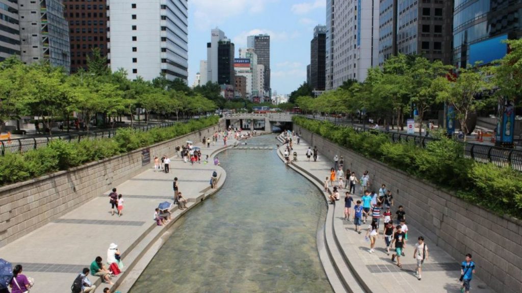 Cheonggyecheon South Korea Seoul Hyderabad Musi River