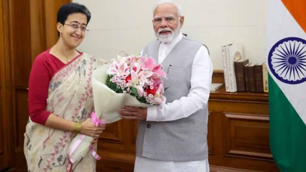 Delhi CM Atishi meet PM Modi