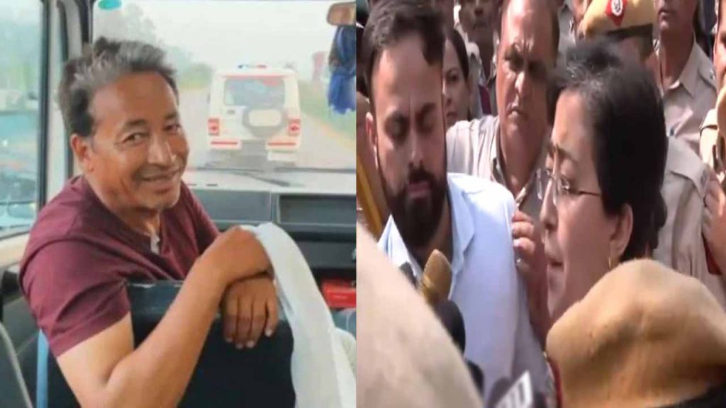 Delhi CM who went to meet Wangchuk was stopped by the police.