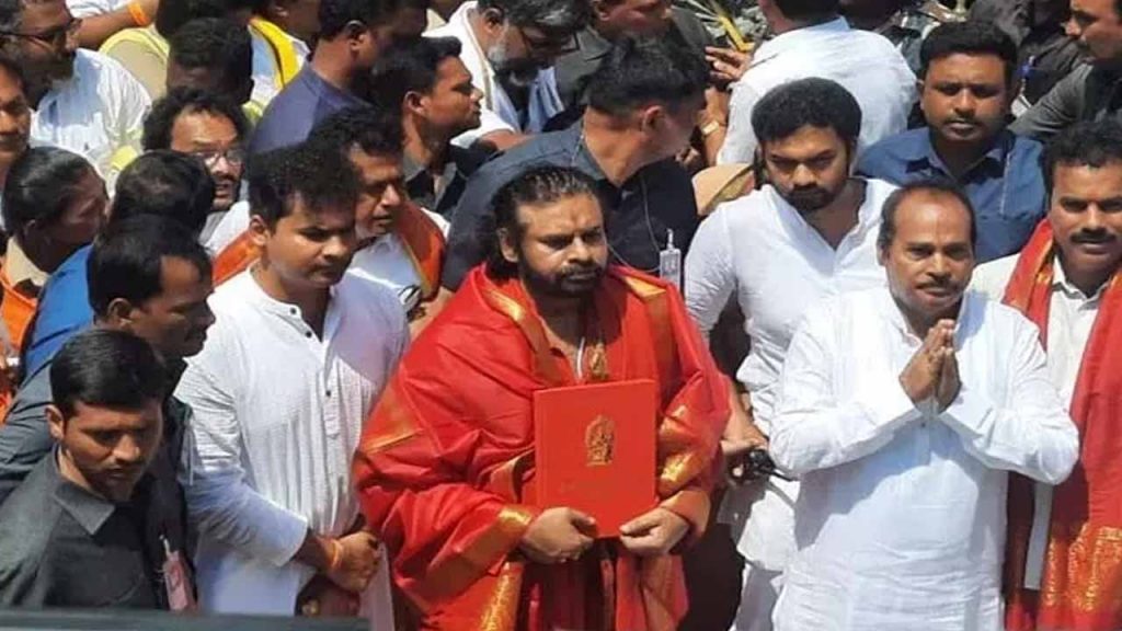 Deputy CM Pawan Kalyan concludes prayashchit deeksha in tirumala