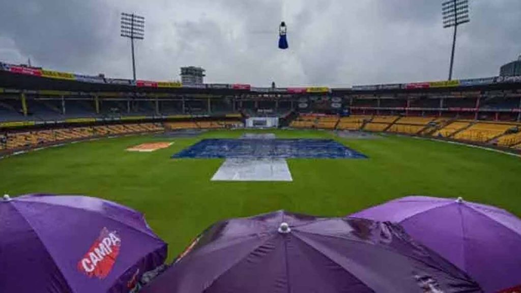 First day of match india vs new zealand cancelled due to rains