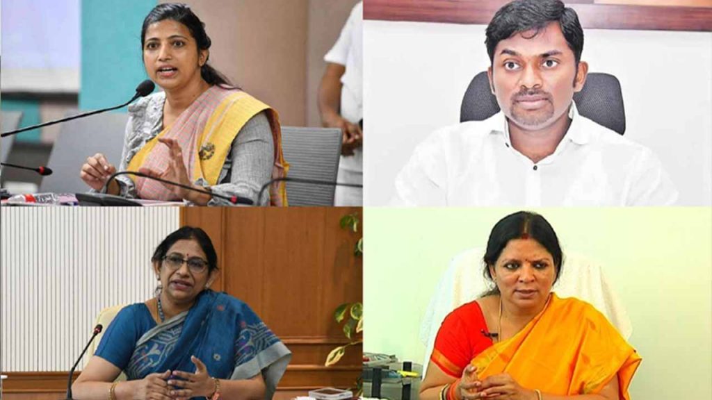 Four-IAS-Who-Were-Relieved-From-Telangana-Reported-In-Ap