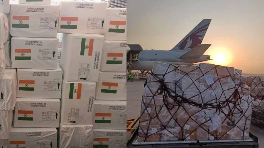 India extends help lebanon 33 tonnes of medical supplies being sent randhir jaiswal mea india