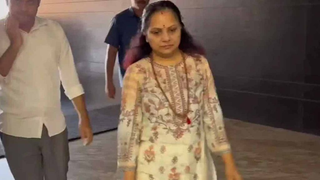 MLC Kavitha admitted to the hospital