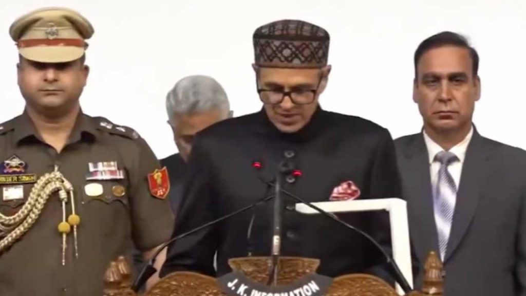 Omar Abdullah sworn in as Jammu and Kashmir CM