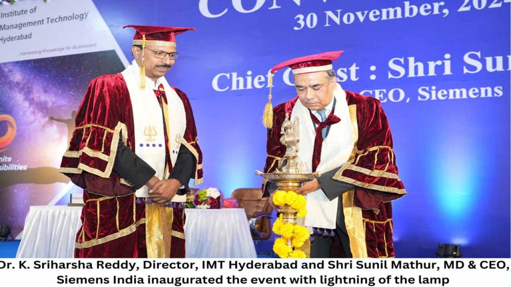 2022-2024 graduating batch graduation ceremony organized by IMT Hyderabad..