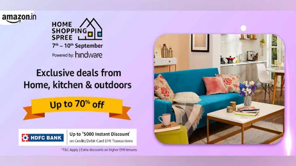 Amazon home shopping spree.
