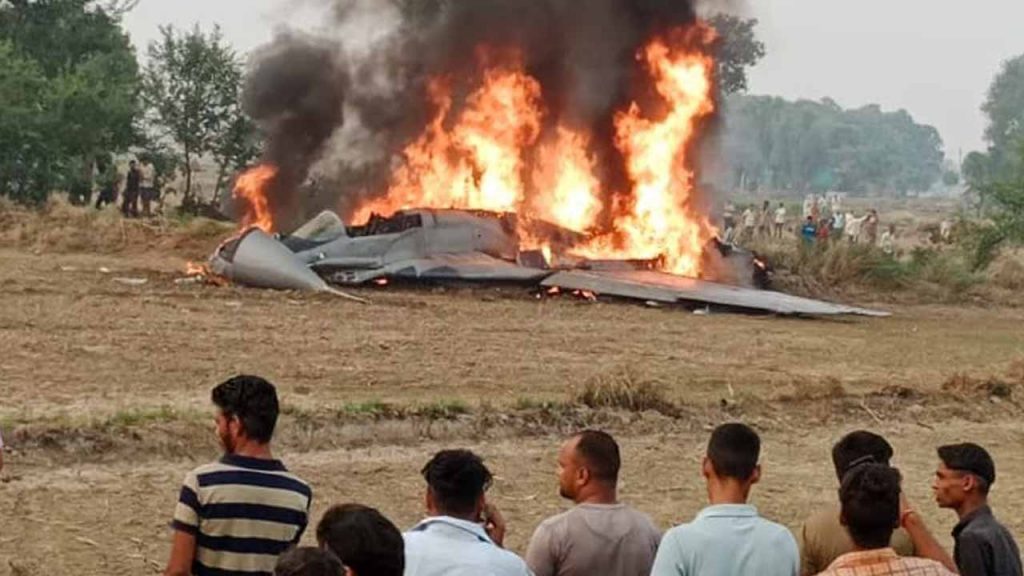 Army plane crashed near Agra