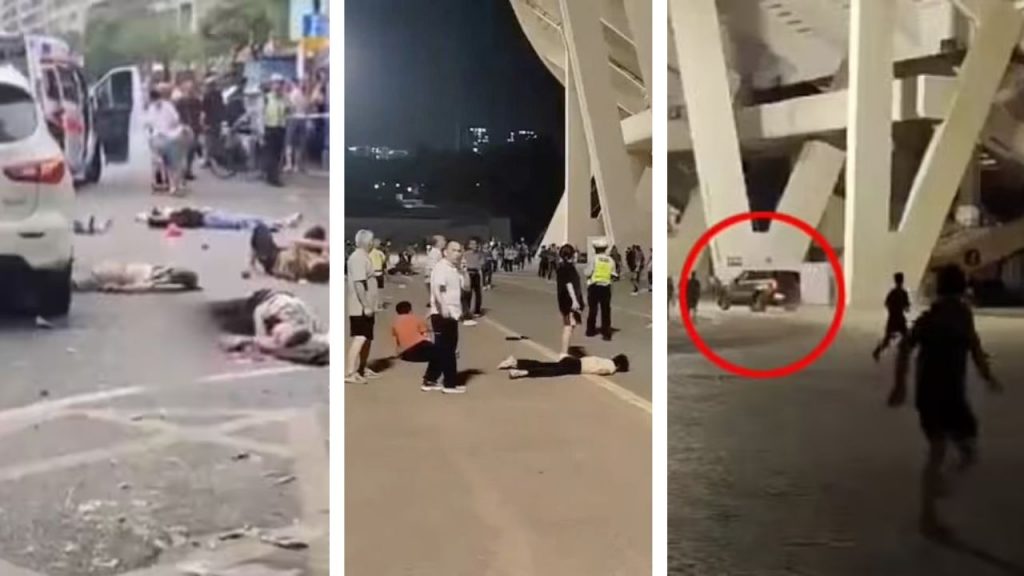 China Car Accident Zhuhai City