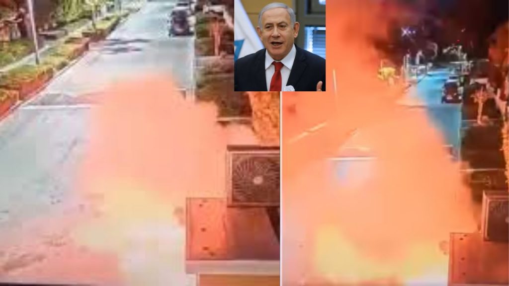 Flash Bombs On Israel Pm Benjamin Netanyahus Residence